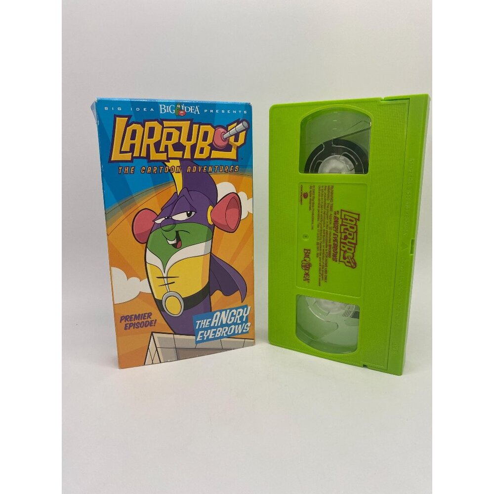 2002 VeggieTales LarryBoy: The Angry Eyebrows VHS - Animated Christian Adventure